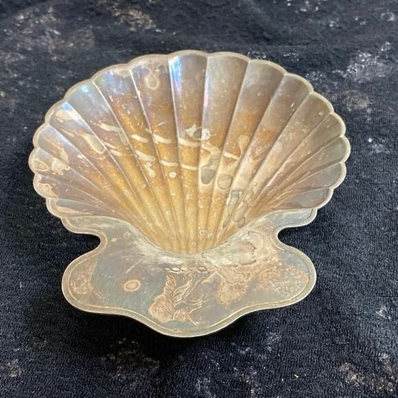 Brooklyn Antique Silver Plate Foot Trinket Dish E.G. Webster Son Patina Vintage - Picture 4 of 10